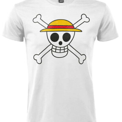 t-shirt one piece the pirate white