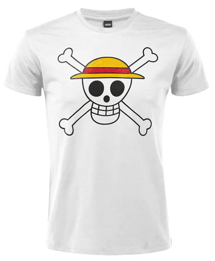 t-shirt one piece the pirate white