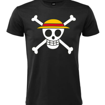 t-shirt one piece the pirate black