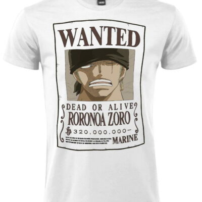 t-shirt one piece roronoa zoro wanted