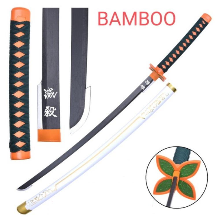 katana di shinobu kocho- demon slayer lama in legno