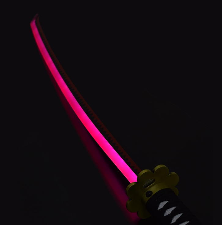katana shusui zoro roronoa one piece lama in legno con illuminazione led katana shusui zoro roronoa one piece lama in legno con illuminazione led