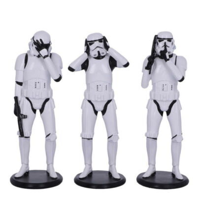 star wars, i tre saggi stormtrooper 14 cm