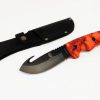 coltello a lama fissa con impugnatura darkness red