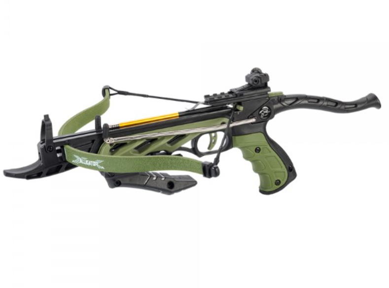 pistola balestra ricurva alligator tcs1 80 libbre green pistola balestra ricurva alligator tcs1 80 libbre green