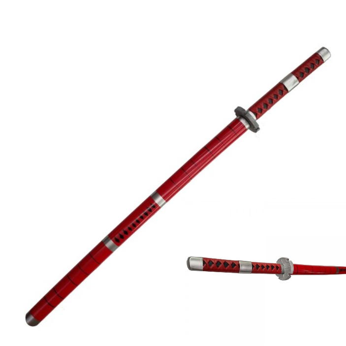 katana sandai kitetsu zoro roronoa red deluxe one piece in foam