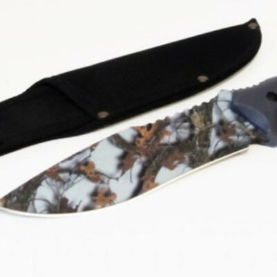 coltello con impugnatura grigio nera