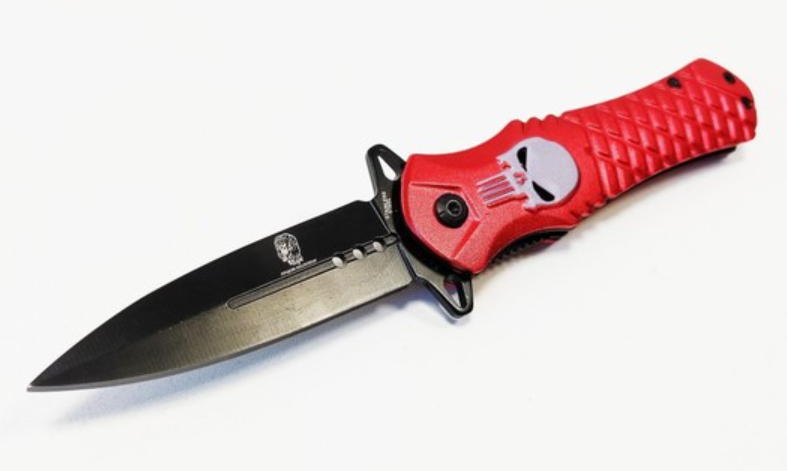 coltello the punisher rosso