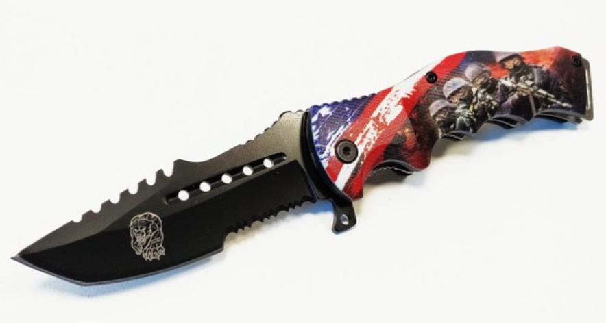 coltello bandiera usa