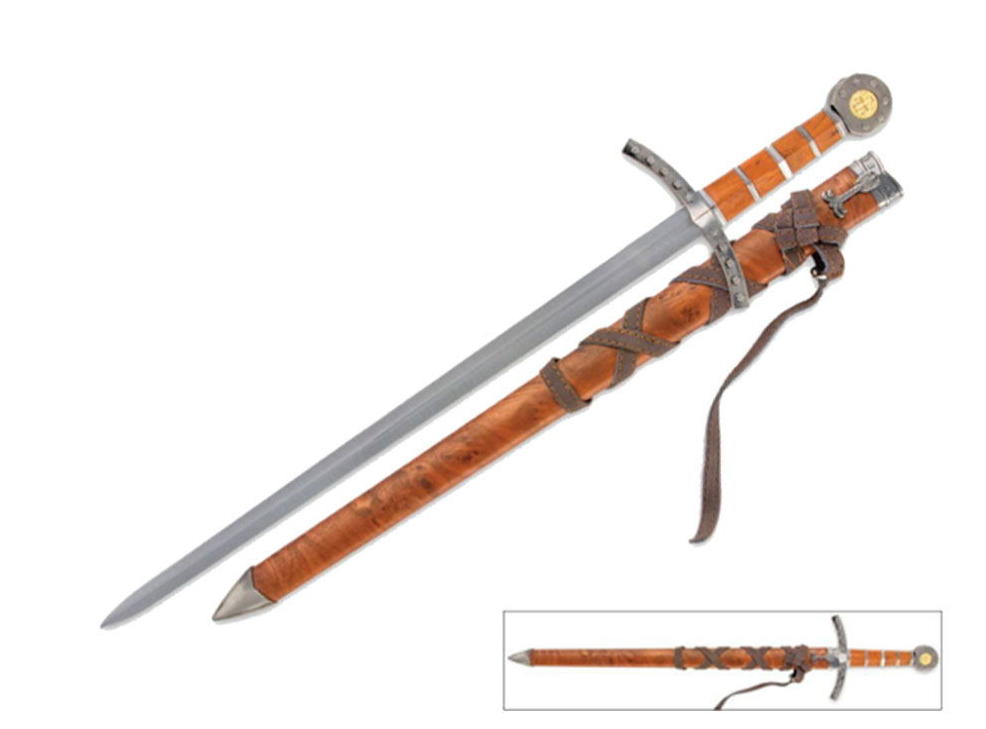 spada templare fodero marrone