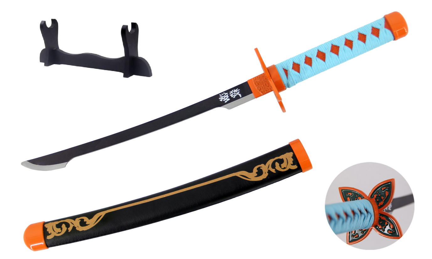 katana di shinobu kocho demon slayer de luxe cm 40 + espositore