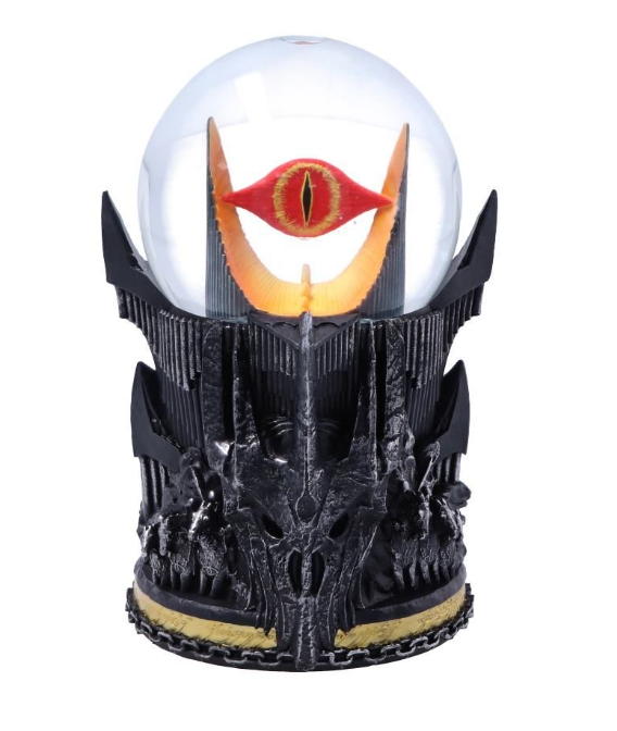il signore degli anelli sauron palla di neve 18 cm