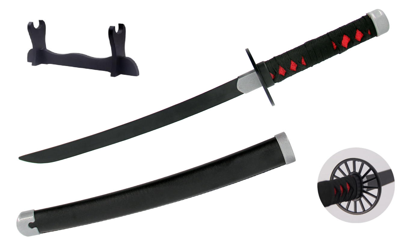 katana demon slayer di tanjiro kamado cm 40 + espositore