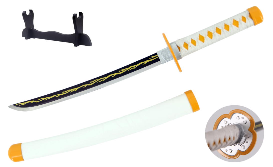 katana di zenitsu agatsuma – kimetsu no yaiba cm 40 + espositore