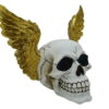 teschio con ali d'oro
