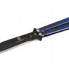 coltello butterfly con teschi blu coltello butterfly con teschi blu