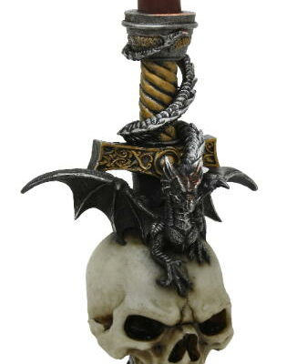 teschio horror portacandela