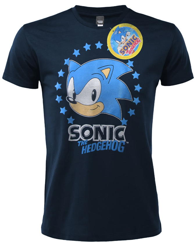 t-shirt sonic the edgehog stars