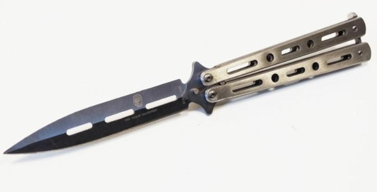 butterfly argento traforato