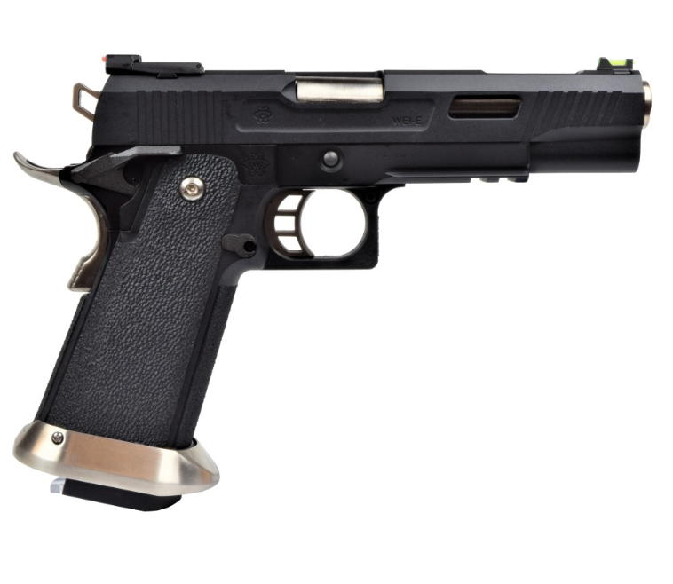 pistola a gas hi-capa 5.1 wet t-rex nera