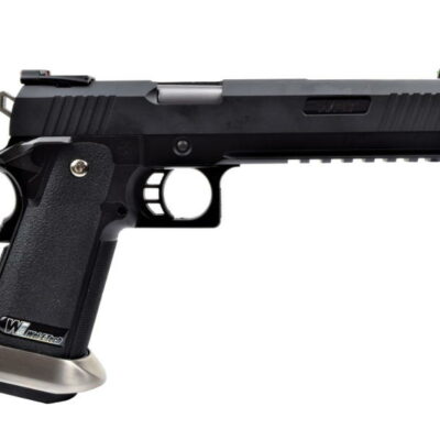 pistola a gas hi-capa 6.0 i-rex nera / silver barrel