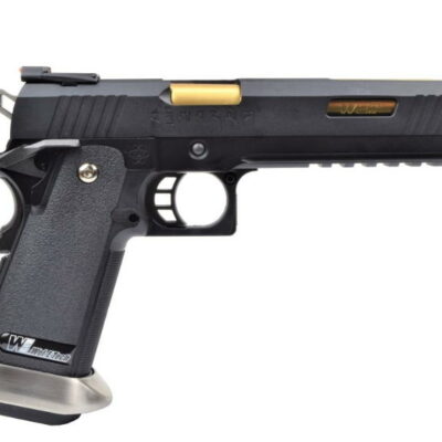 pistola a gas hi-capa 6.0 i-rex force nera / gold barrel