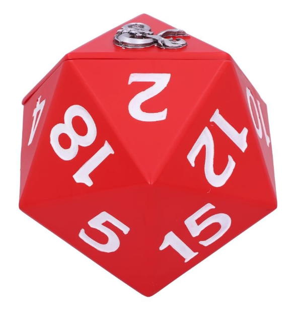 dungeons & dragons d20  box dadi 13,50 cm