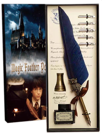 penna stilografica harry potter blue