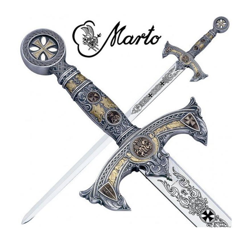 spada templare in acciaio toledo