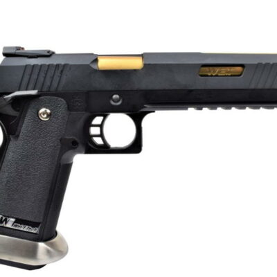 pistola a gas hi-capa 6.0 i-rex nera / gold barrel