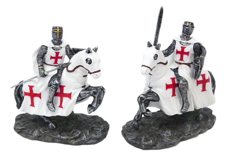 templare crociato a cavallo