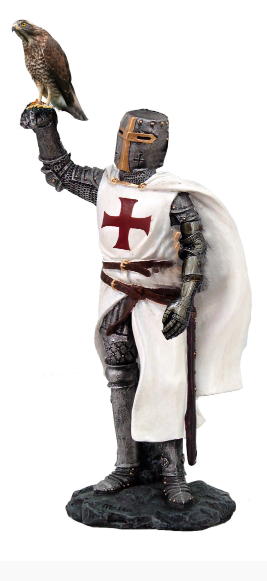 cavaliere templare con falco
