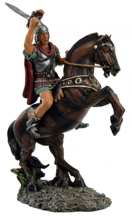 gladiatore a cavallo con daga