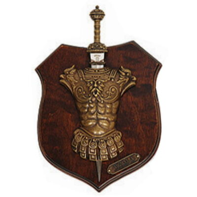 trofeo pannello antica roma con tagliacarte
