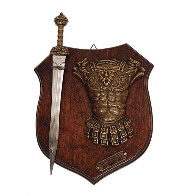 trofeo pannello antica roma con tagliacarte mod.2