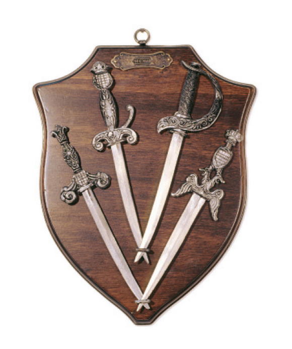 trofeo pannello con misericordie