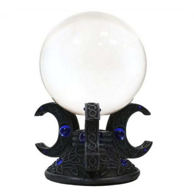 tripla luna supporto per sfera di cristallo