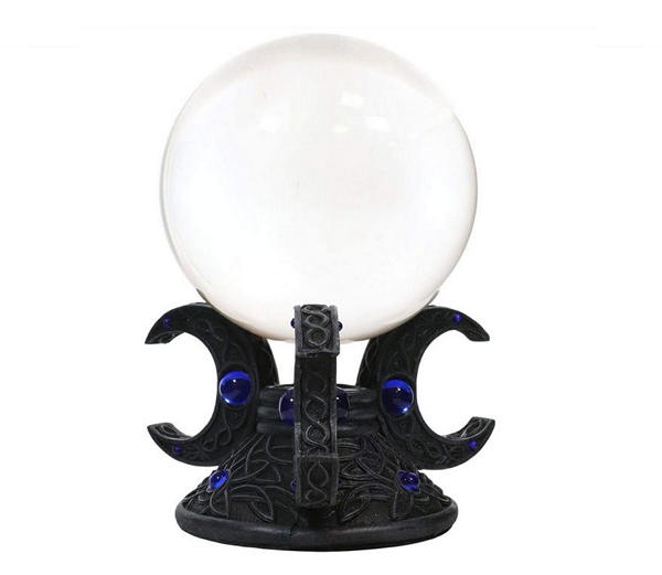 tripla luna supporto per sfera di cristallo