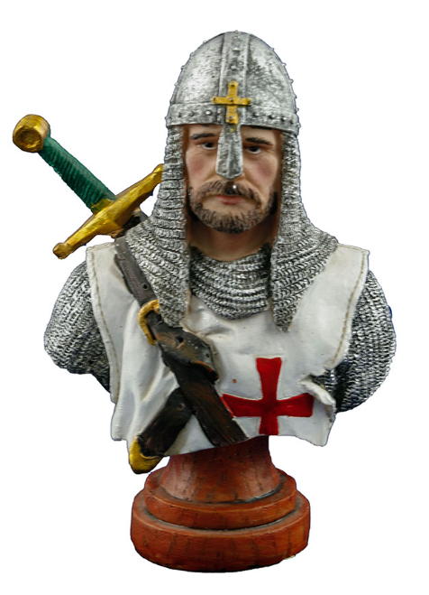 busto crociato con spada