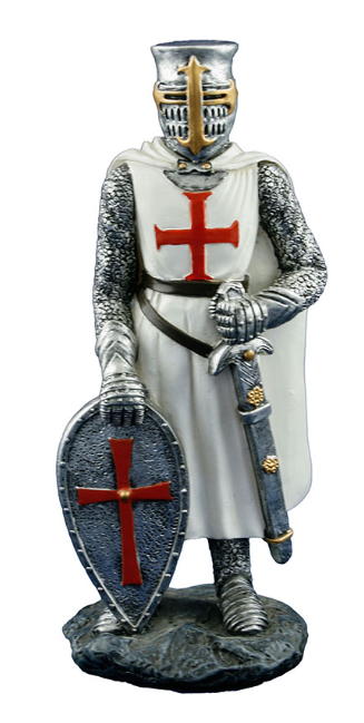 cavaliere templare con scudo