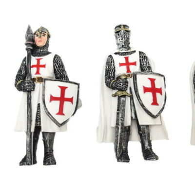 templare crociato in resina