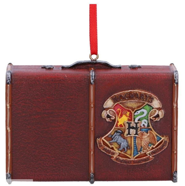 harry potter valigia di hogwarts ornamento
