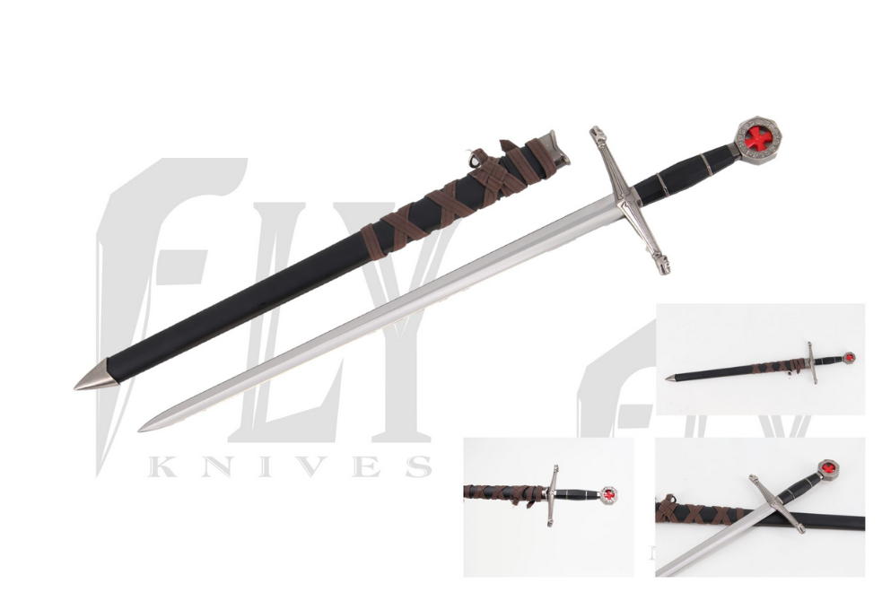 spada templare fodero nero 16989