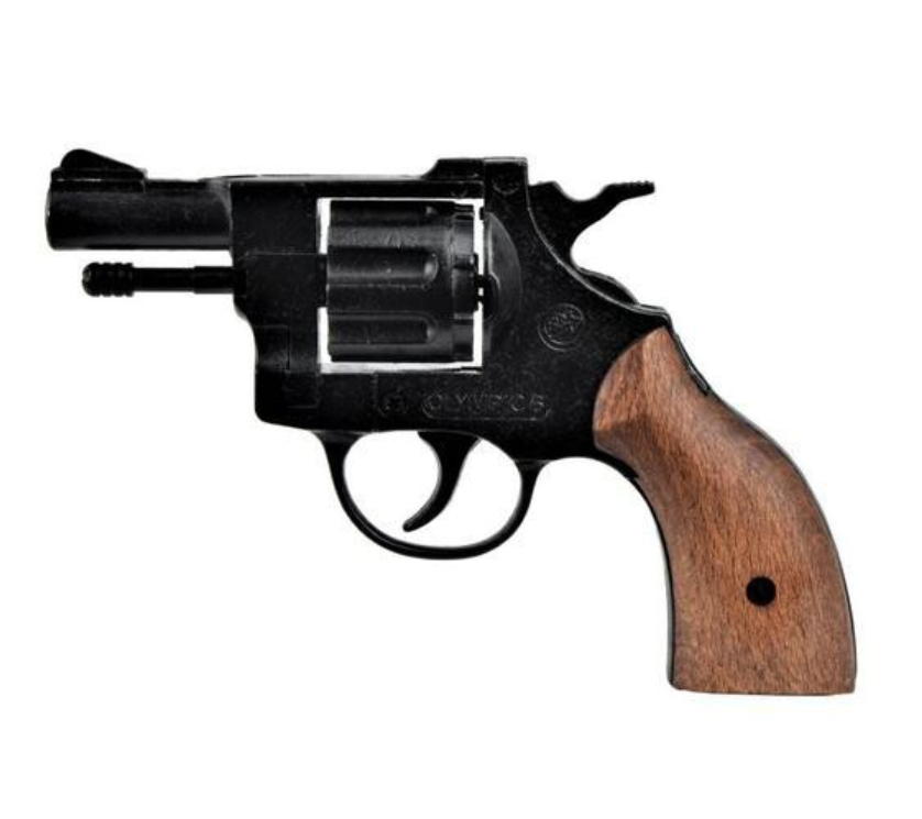 revolver a salve olympic 6mm guancette legno