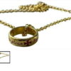 anello templare con collana color oro anello templare con collana color oro