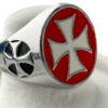 anello templare con croce anello templare con croce
