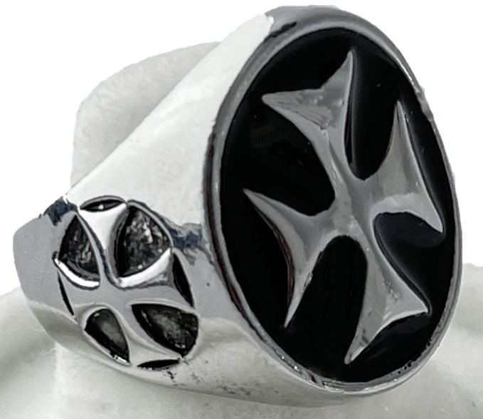 anello templare color argento