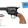 super set west :pistola revolver + stella + cinturone nero + 50 ricarica