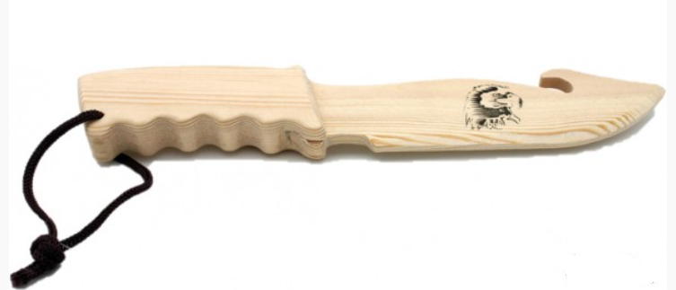 coltello in legno con aquila