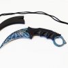 coltello karambit lama fissa super blue